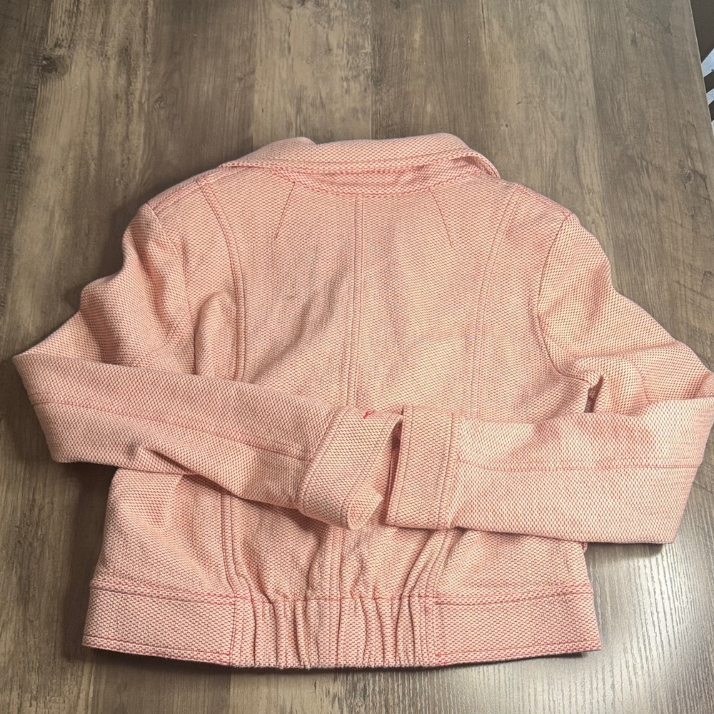 CAbi Red and Cream Patterned Jacket - Picture 5 of 6